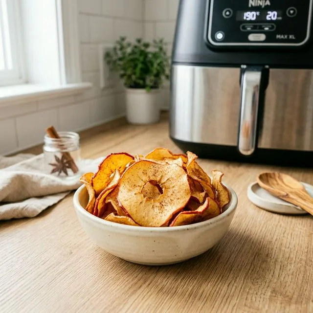 Apfelchips im Airfryer – Temperatur & Zeit – Airfryer Temperaturen & Garzeiten