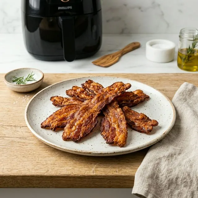 Bacon / Speck im Airfryer – Temperatur & Zeit – Airfryer Temperaturen & Garzeiten
