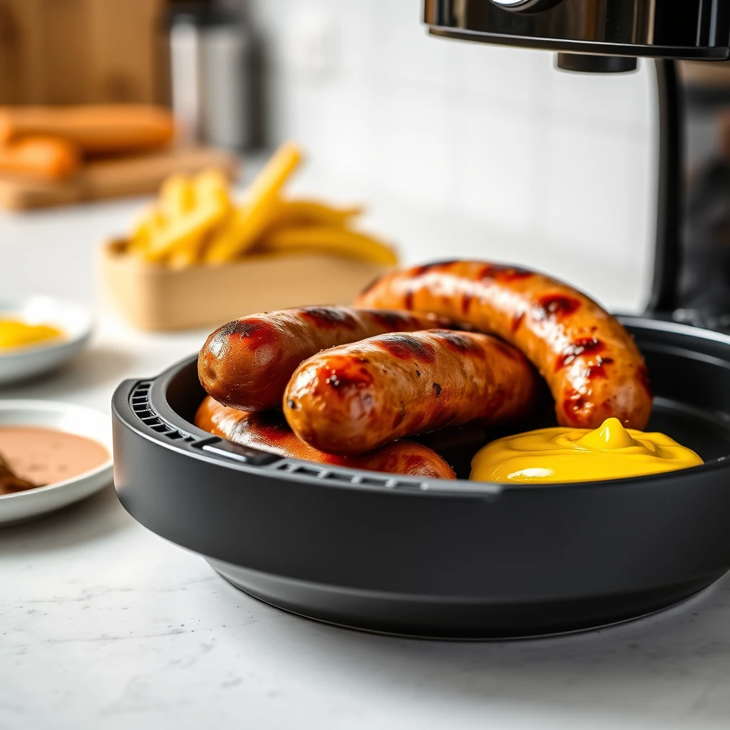 Bratwurst im Airfryer – Temperatur & Zeit – Airfryer Temperaturen & Garzeiten