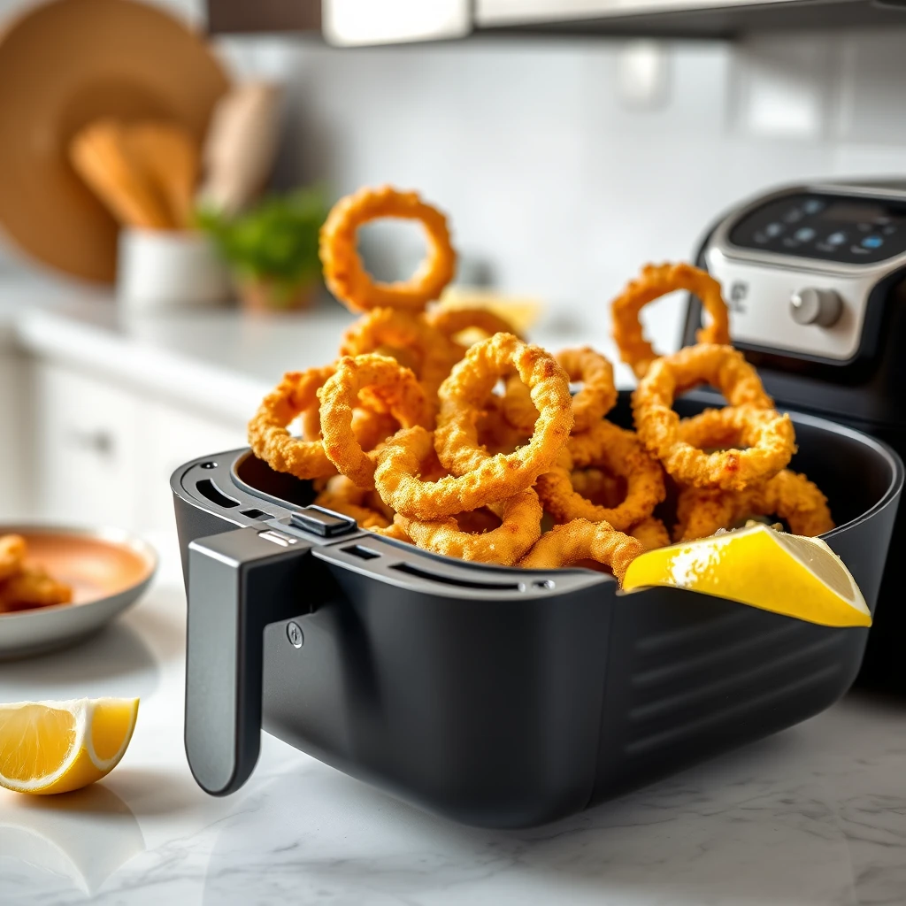 Calamari / Tintenfischringe im Airfryer – Temperatur & Zeit – Airfryer Temperaturen & Garzeiten