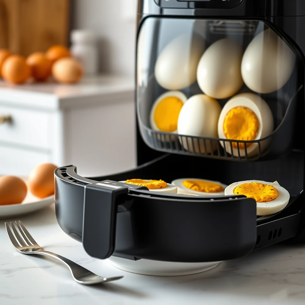 Ei im Airfryer (hart) im Airfryer – Temperatur & Zeit – Airfryer Temperaturen & Garzeiten