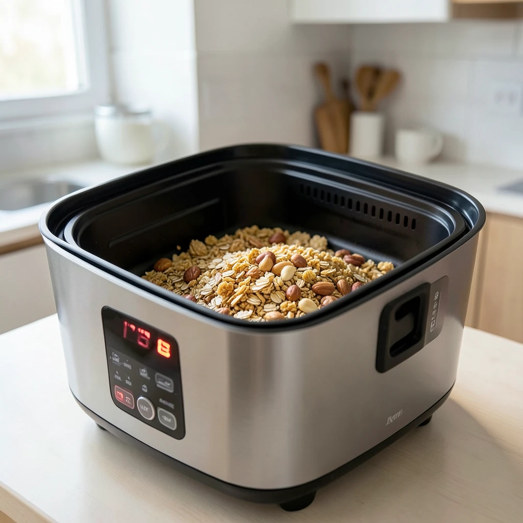 Granola / Knuspermüsli im Airfryer – Temperatur & Zeit – Airfryer Temperaturen & Garzeiten