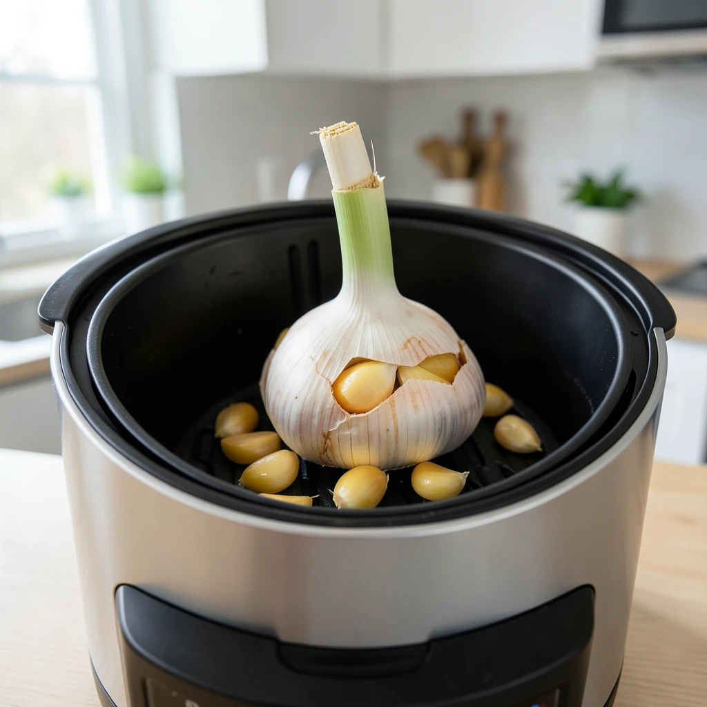 Knoblauch geröstet im Airfryer – Temperatur & Zeit – Airfryer Temperaturen & Garzeiten