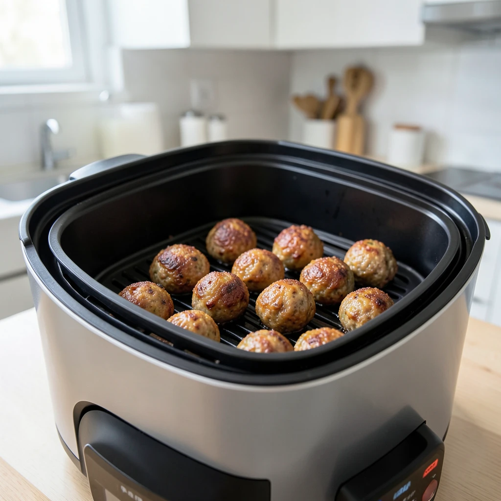 Mini-Frikadellen im Airfryer – Temperatur & Zeit – Airfryer Temperaturen & Garzeiten