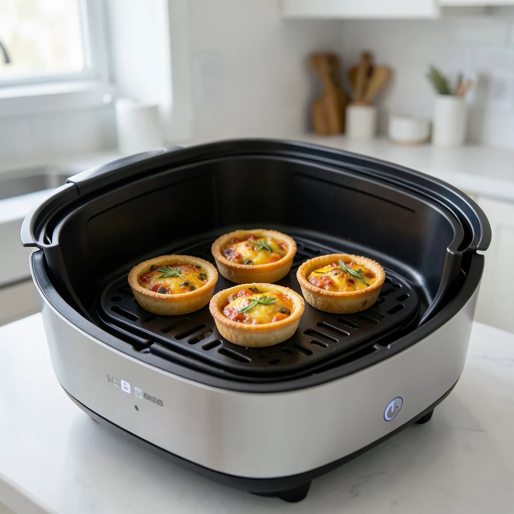 Mini-Quiche im Airfryer – Temperatur & Zeit – Airfryer Temperaturen & Garzeiten