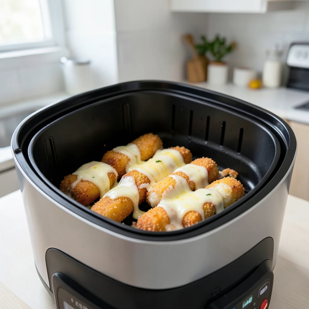 Mozzarella Sticks (TK) im Airfryer – Temperatur & Zeit – Airfryer Temperaturen & Garzeiten