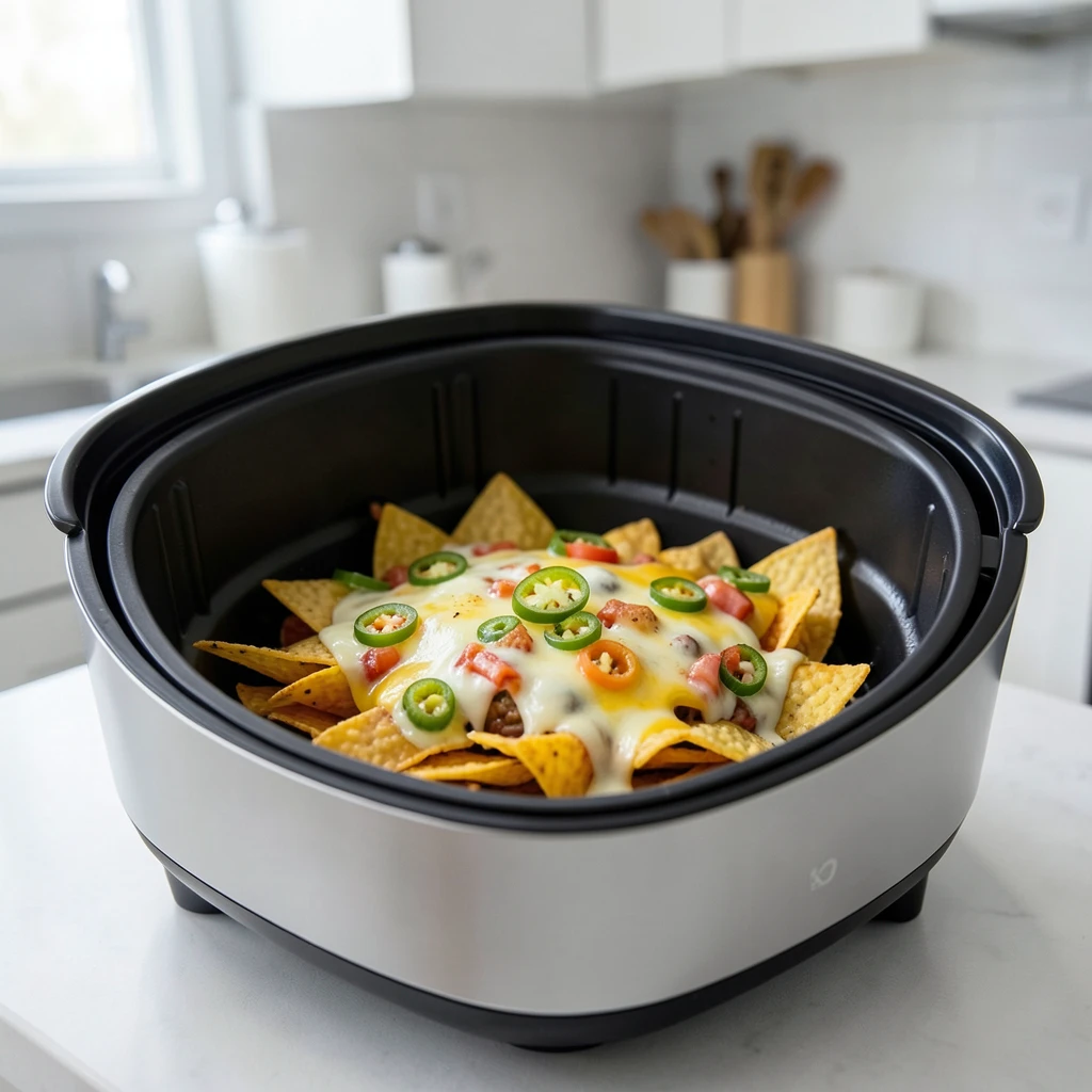 Nachos überbacken im Airfryer – Temperatur & Zeit – Airfryer Temperaturen & Garzeiten