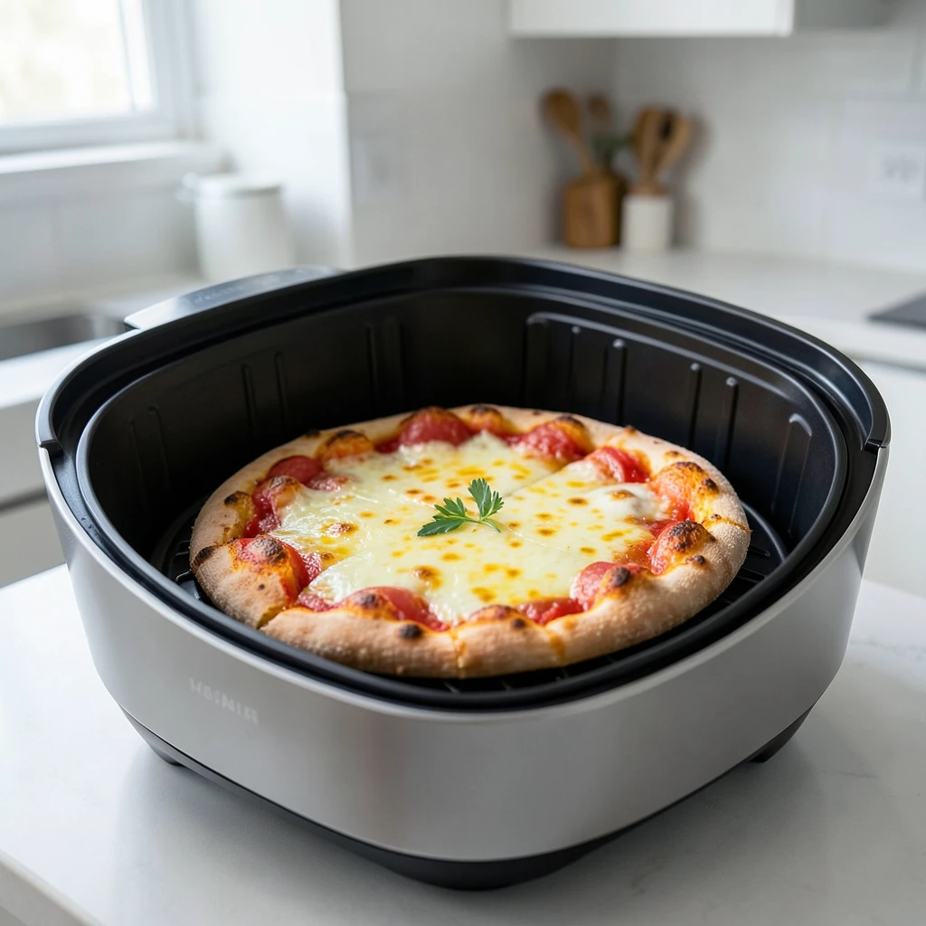 Pizza (TK) im Airfryer – Temperatur & Zeit – Airfryer Temperaturen & Garzeiten