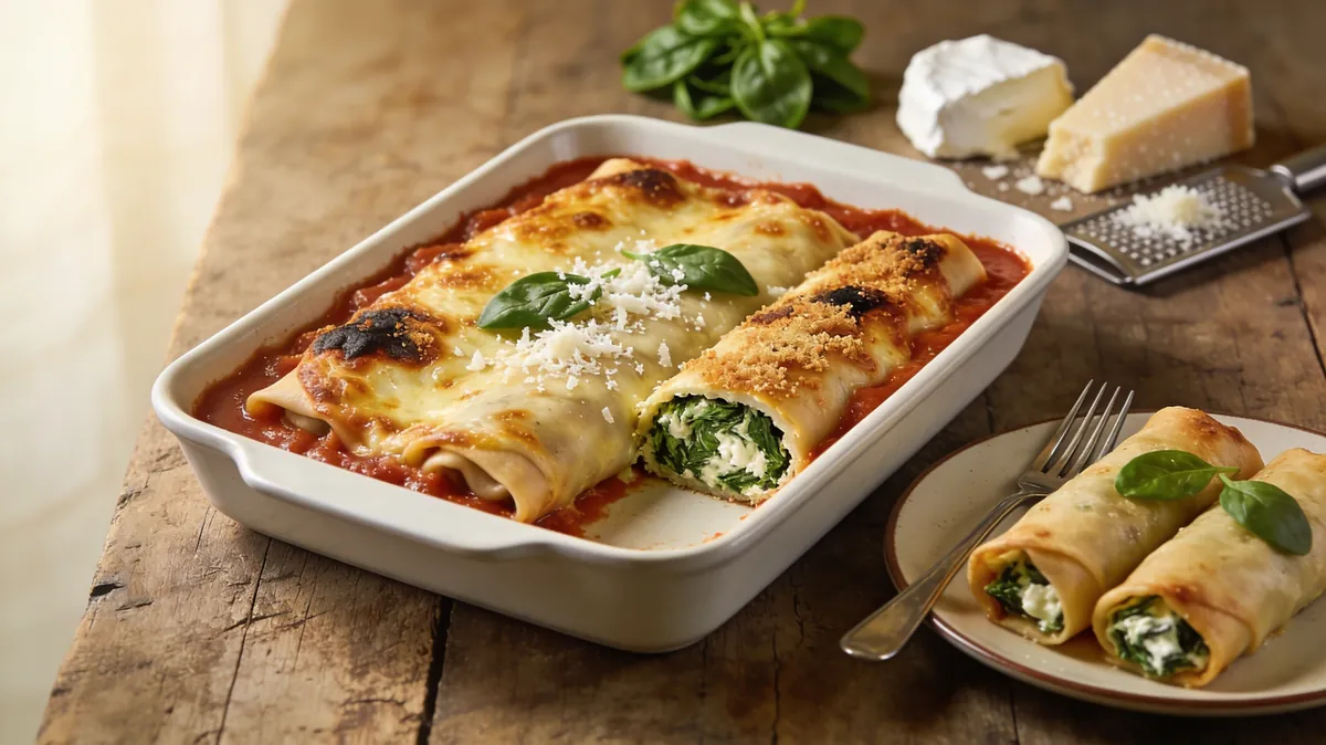 Rezeptbild für Spinat-Ricotta-Cannelloni: Rezept & Anleitung