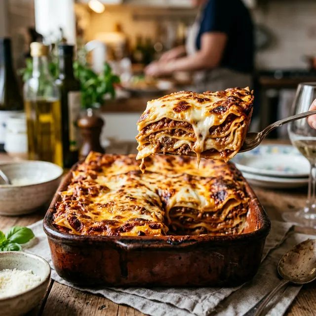 Original Lasagne Bolognese: Ragu-Science & Béchamel-Struktur