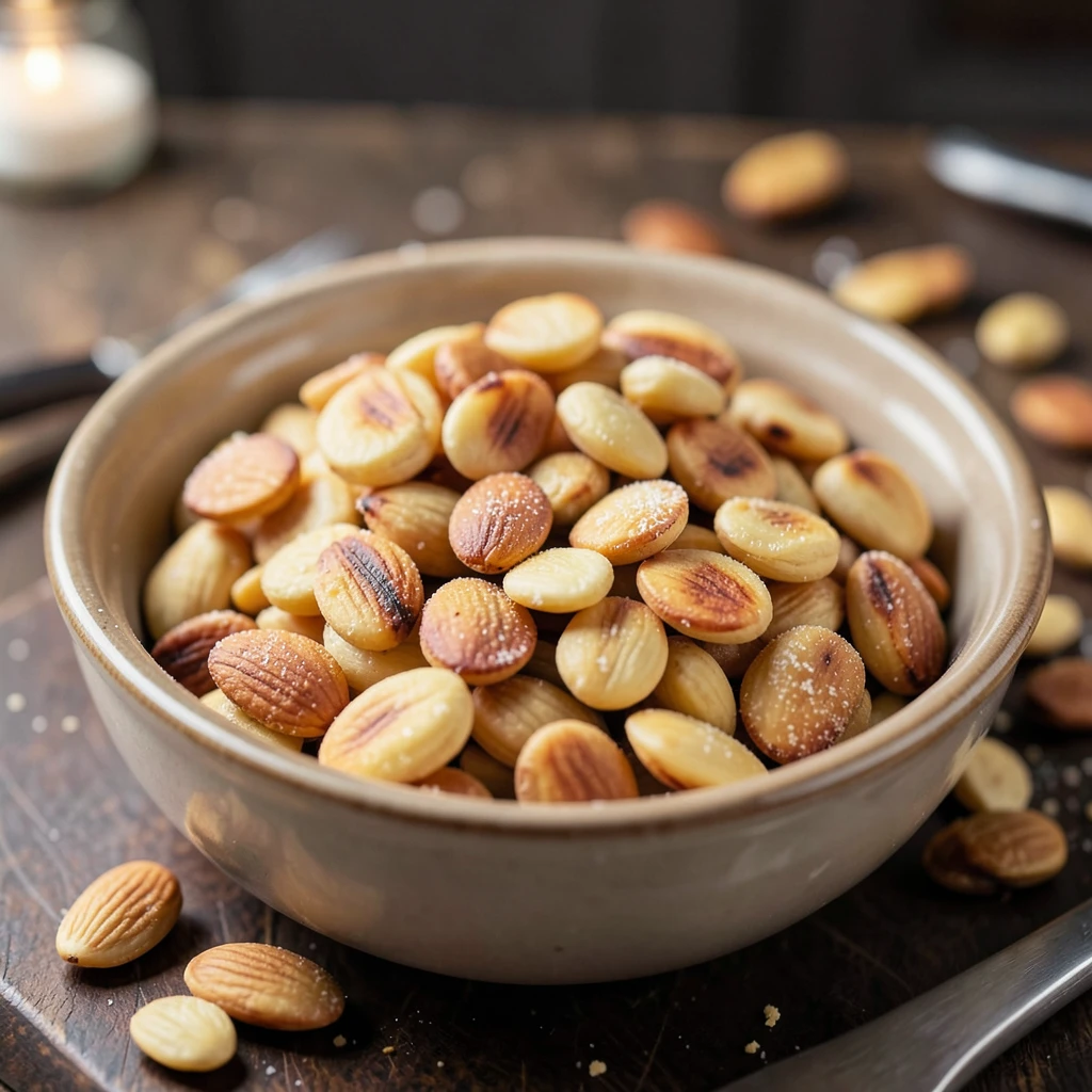 Mandeln rösten: Lipid-Oxidation & Pyrolyse-Physik