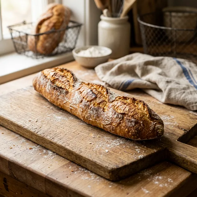 Schnelles Baguette backen: Krosse Kruste & Luftige Krume