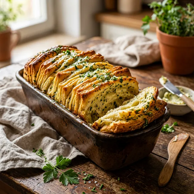 Aromatisches Zupfbrot (Pull-Apart Bread): Schicht-Physik & Kräuter-Wissenschaft