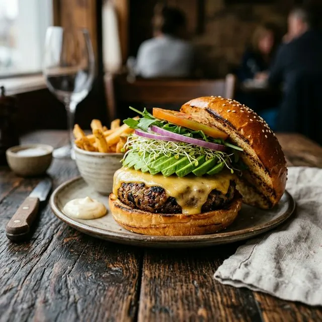 Black Bean Burger (vegan)