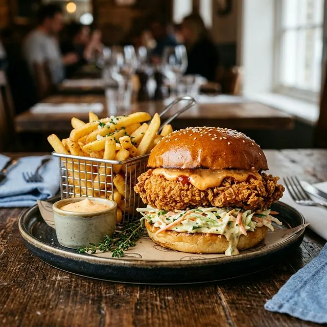Crispy Fried Chicken Burger