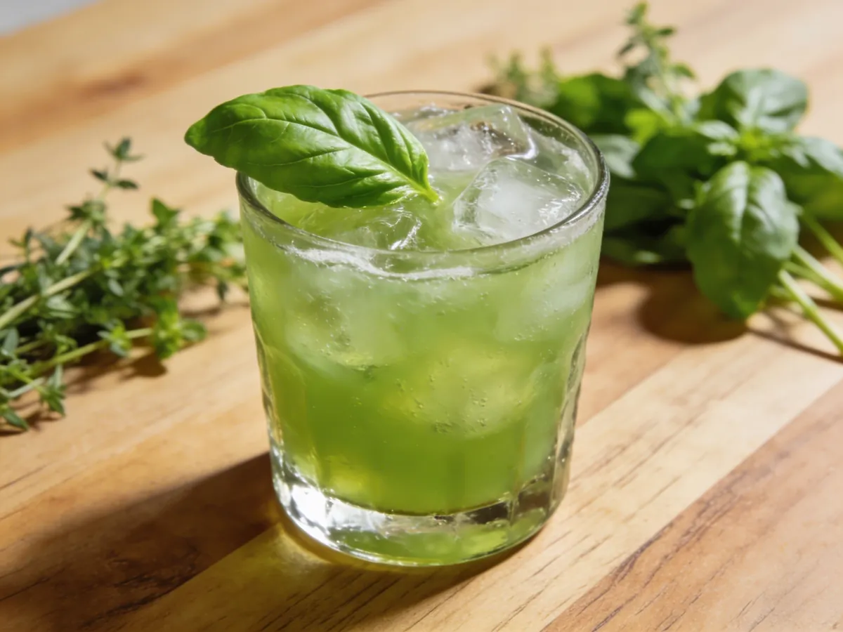Gin Basil Smash: Chlorophyll-Extraction & Terpene-Bloom