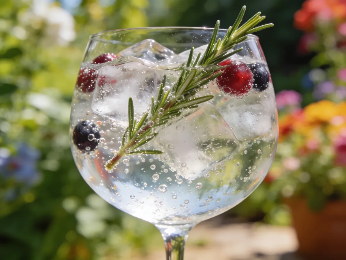 Gin Tonic: Quinine-Fluorescence & Botanical-Activation