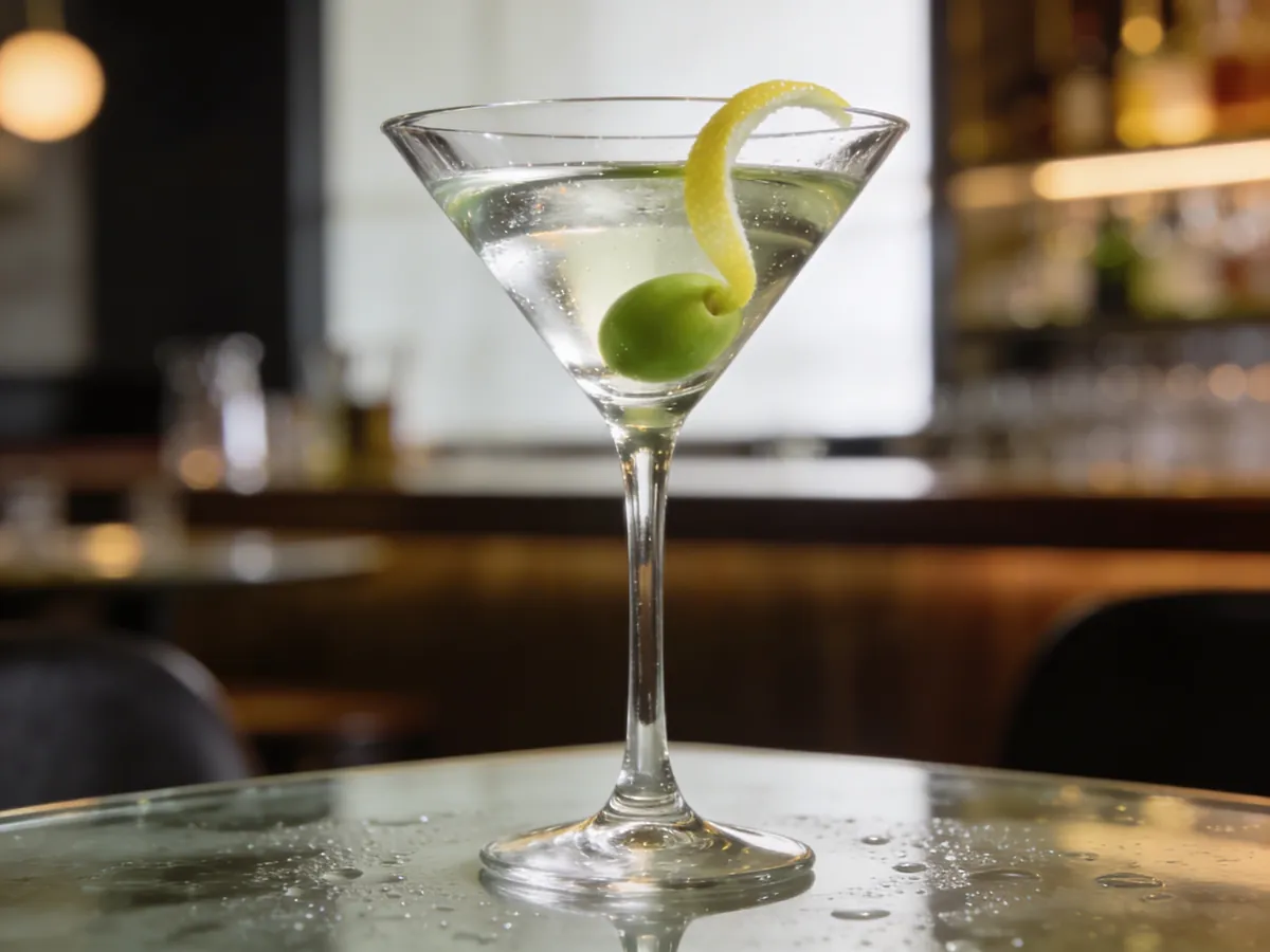 Martini (Dry): Botanical-Clarity & Dilution-Kinetics