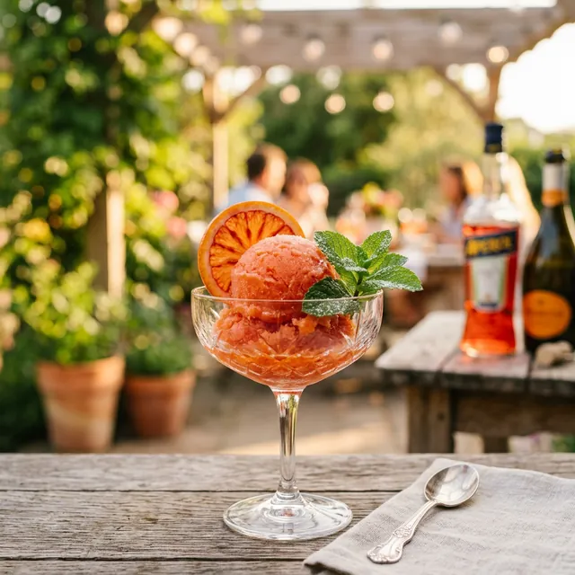 Aperol-Spritz-Sorbet: Der ultimative Sommer-Drink zum Löffeln