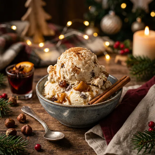 Bratapfel-Eis: Winterliche Seelenwärme im eiskalten Gewand