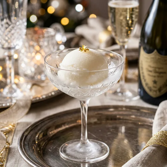 Champagner-Sorbet: Prickelnder Luxus für festliche Momente