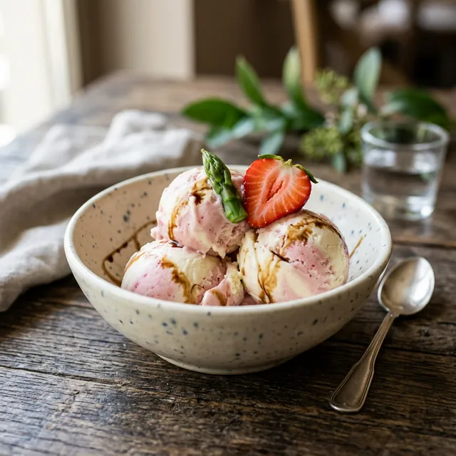 Erdbeer-Spargel-Eis: Das ultimative Gourmet-Duo des Frühlings