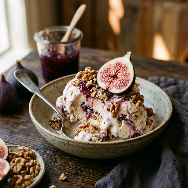 Feigen-Walnuss-Eis: Der elegante Herbst-Klassiker für Feinschmecker