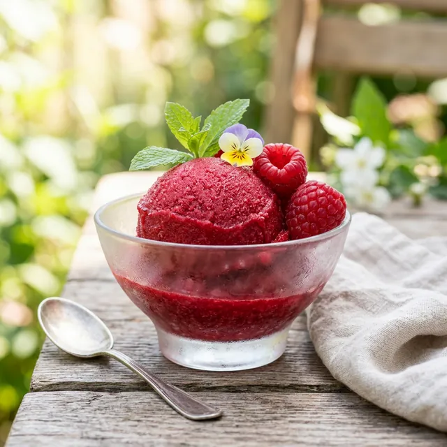 Himbeersorbet: Die hohe Kunst der Beeren-Veredelung
