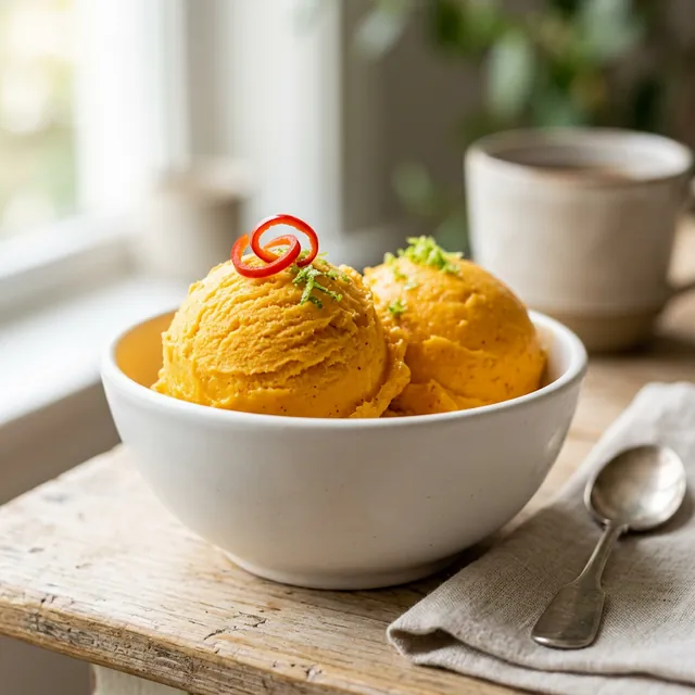 Mango-Chili-Eis: Wenn tropische Süsse auf sanftes Feuer trifft