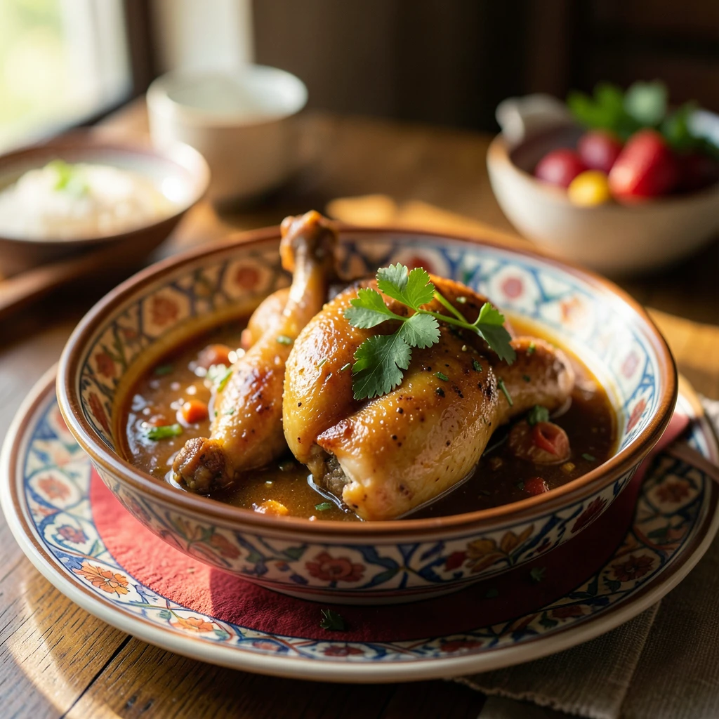 Adobo (Philippinen): Hähnchen in Essig & Soja