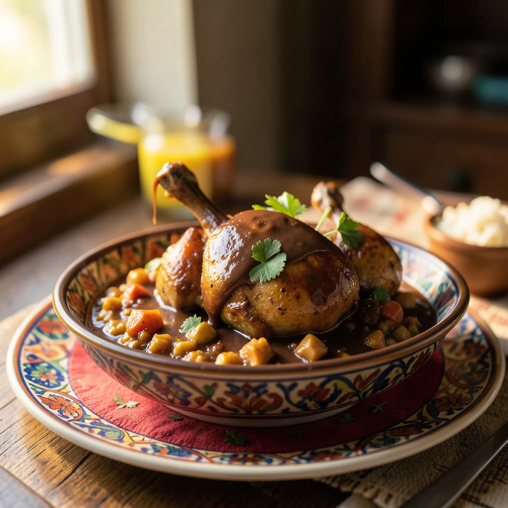 Mole Poblano (Mexiko): Hähnchen in Schokoladensauce