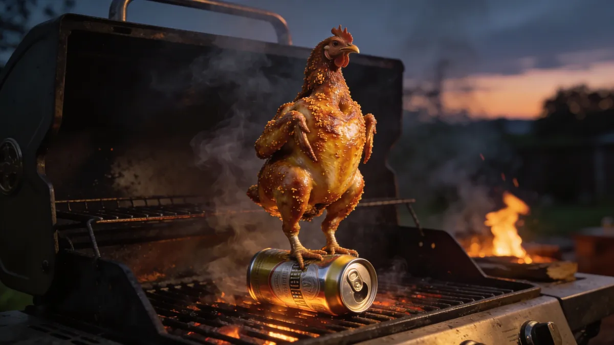 Bierdosenhähnchen richtig grillen: Saftig & Knusprig