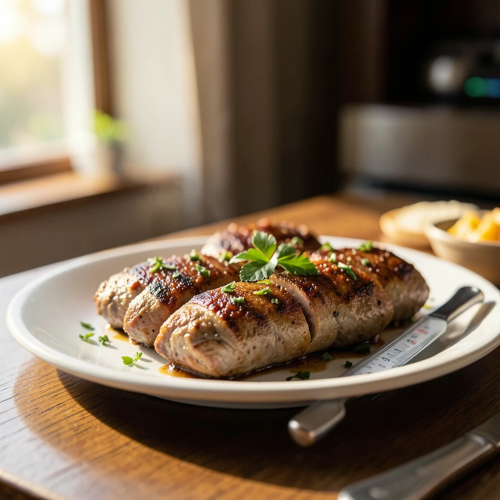 Gyros (Pfanne) Kerntemperatur & Zubereitung (Schwein)