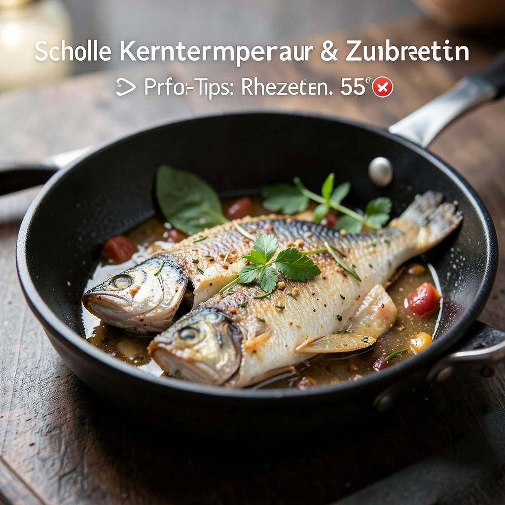 Scholle Kerntemperatur & Zubereitung (Fisch)