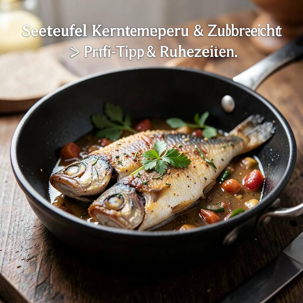 Seeteufel Kerntemperatur & Zubereitung (Fisch)