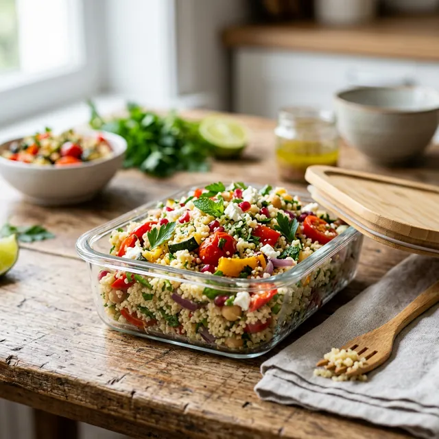 Rezeptbild für Couscous-Salat mit Feta