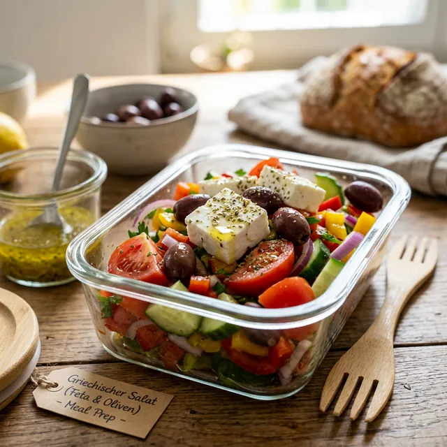 Rezeptbild für Griechischer Salat (Meal Prep)