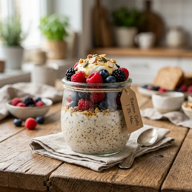 Rezeptbild für Overnight Oats (Grundrezept & Varianten)