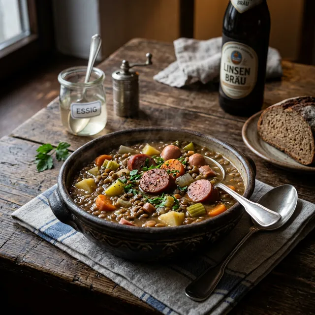 Linseneintopf (Omas Art): Rezept & Anleitung – Suppen & Eintöpfe