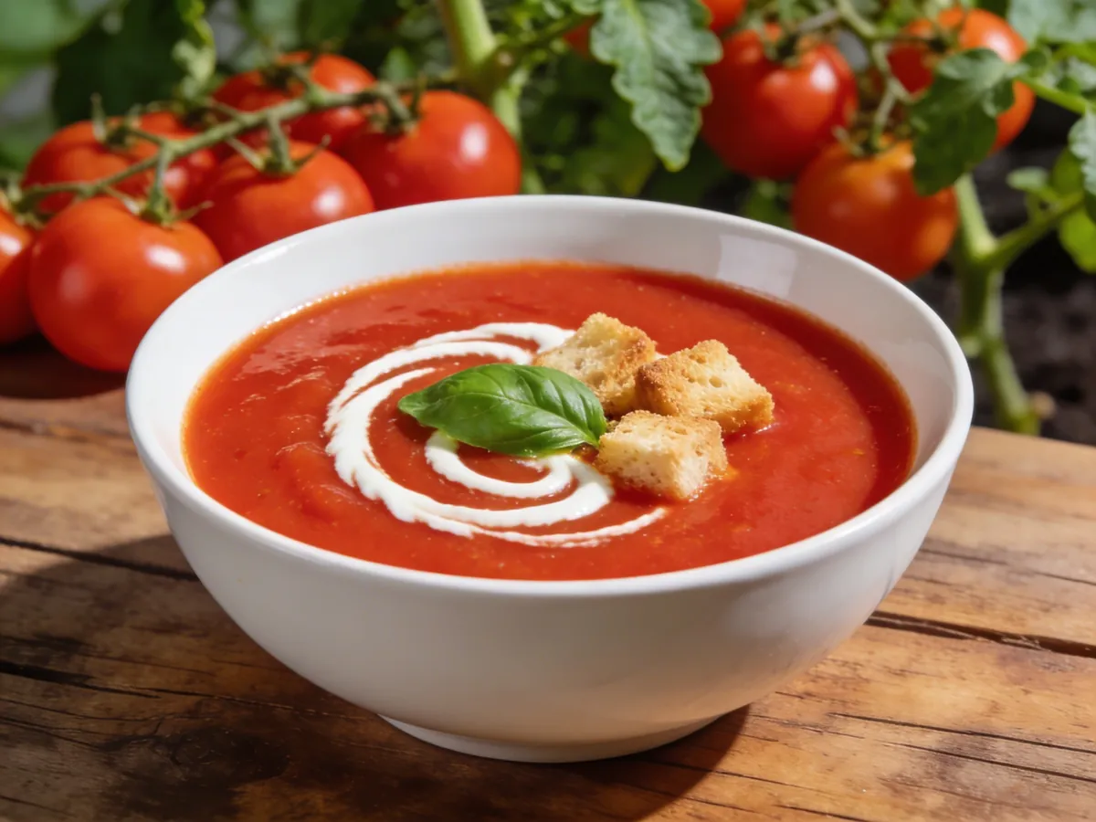 Tomatensuppe aus frischen Tomaten: Rezept & Anleitung – Suppen & Eintöpfe