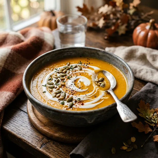 Kürbissuppe mit Kokosmilch – Vegan & Vegetarisch