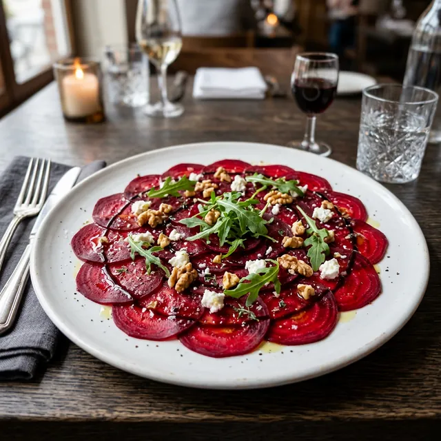 Rote-Bete-Carpaccio – Vegan & Vegetarisch