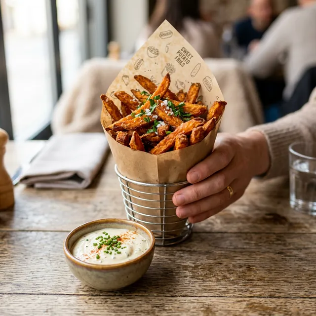 Süßkartoffel-Pommes (Ofen) – Vegan & Vegetarisch